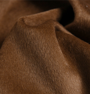 棕驼 双面长毛阿尔巴卡羊驼绒820克150门幅 丝滑皮草感光泽感