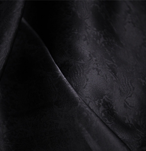 青罗衣 国风莲花仙鹤中式提花欧根缎10姆100丝138宽 设计师布料