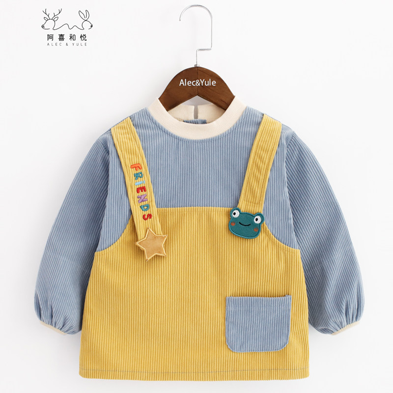 宝宝罩衣青蛙背带秋冬防脏婴儿辅食围兜螺纹领袖口防水男童吃饭衣,童装/婴儿装/亲子装,反穿衣/罩衣,淘宝优惠券,粉丝福利购,淘宝优惠卷