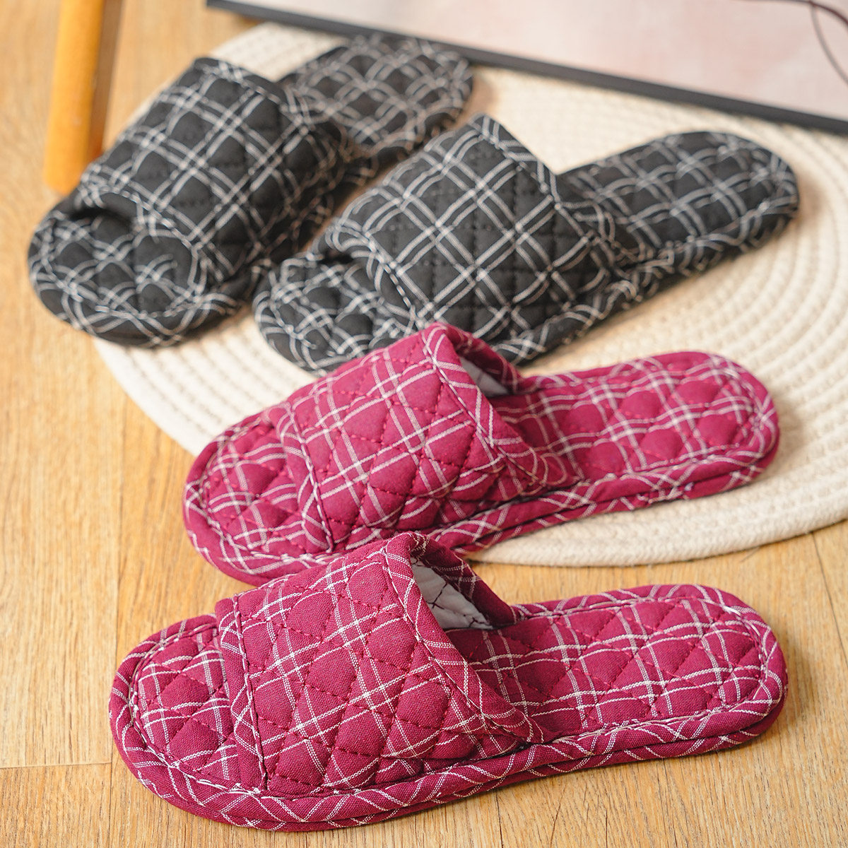 布艺布底布拖鞋无声木地板静音室内软底可机洗家居拖鞋春秋冬四季,居家布艺,居家凉拖/凉鞋,淘宝优惠券,粉丝福利购,淘宝优惠卷