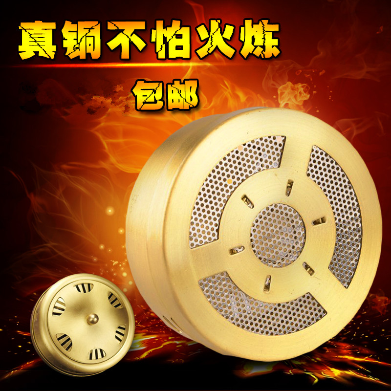 家用加厚纯铜无烟艾灸盒随身灸全铜温灸器具艾条艾柱熏艾灸罐包邮
