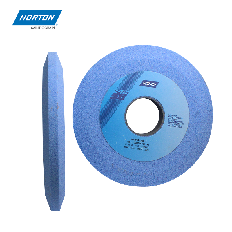诺顿sg砂轮norton双斜边热处理材质研磨高硬度psx沙轮200*25*50