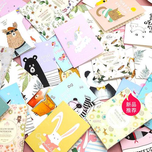 文具批发小本子卡通迷你口袋记事本64K软面抄幼儿园小学生小礼物