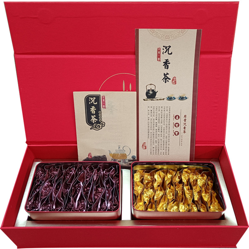 沉香茶纯叶茶 滋补茶叶正宗奇楠特级沉香叶茶礼盒装健渭养生茶