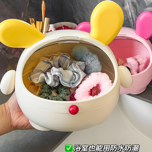 女童发饰大容量收纳盒新款首饰盒防尘头绳发箍夹子饰发圈收纳神器