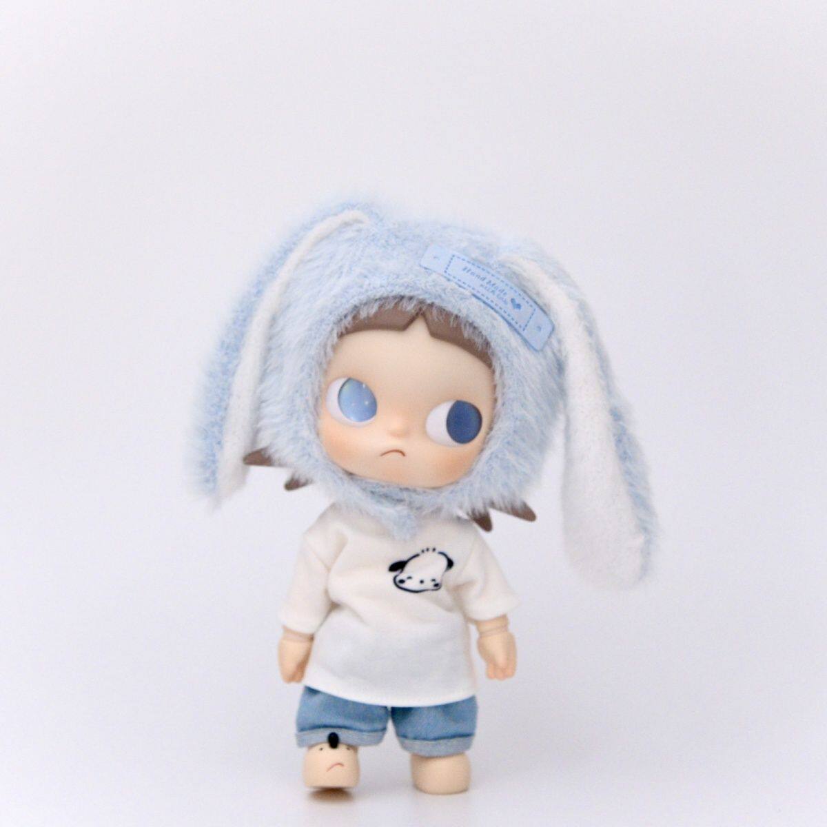 嘎子姐1/8zsiga手作娃衣兔兔头套可爱卡通bjd帽子8分zsiga衣服
