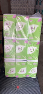 天柱品牌计划超值系列木浆老式布纹 1180 张压花皱纹厕卫生纸擦手