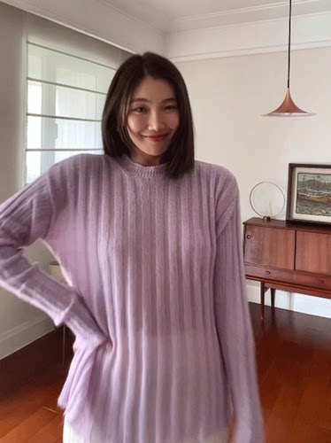春夏23马海毛棉上衣针织