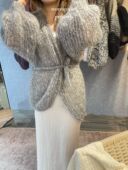 现货 马海毛 柏林maiami Shaggy Oversized 纯色 外套上衣女