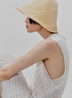 【3折不退换】西班牙 RUS Colina 柑橘色遮阳帽防晒 小众渔夫帽