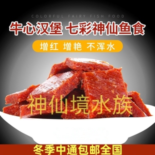 牛心汉堡自制七彩鱼食增色七彩神仙鱼饲料鱼食埃及罗汉食土鲷鱼食