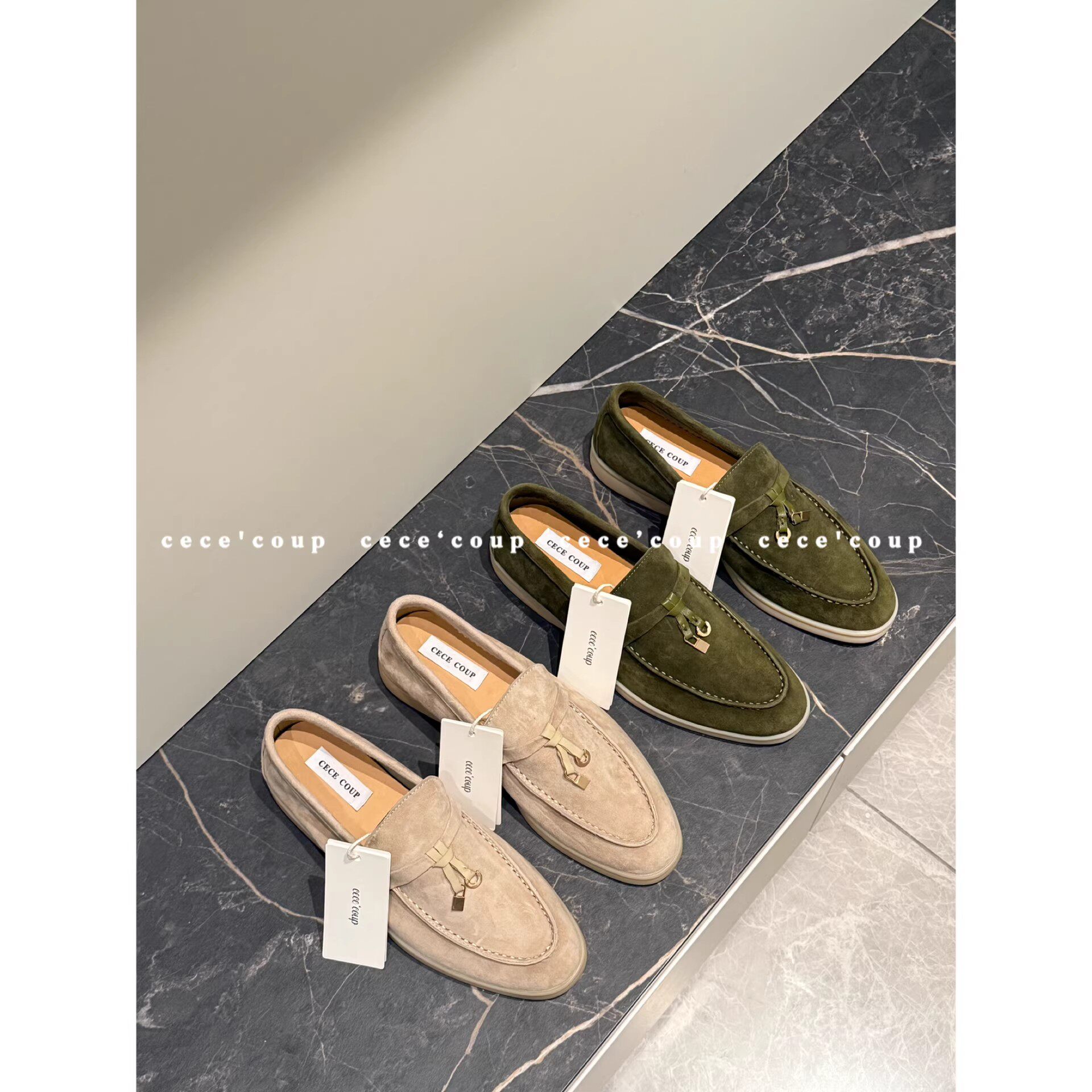 镇店款！区别市场！12/28新品 24FW 锁扣一脚蹬乐福鞋 平底单鞋