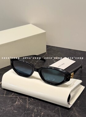 经典系列！拍照神器！ 02/05 新品 26ss 猫眼黑色墨镜 太阳镜女