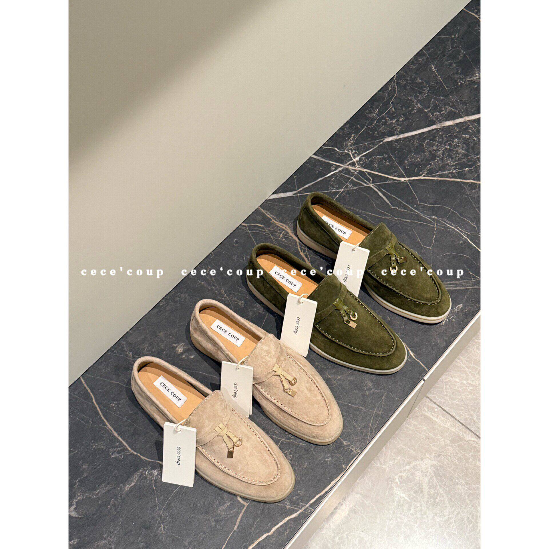 MiMi 区别市场！03/27新品 26FW 锁扣一脚蹬乐福鞋 平底单鞋