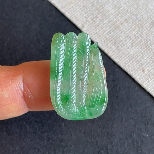 天然缅甸翡翠飘阳绿翡翠凤凰