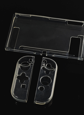 switch分体保护套任天堂ns超薄tpu软壳透明水晶壳可插底座全包