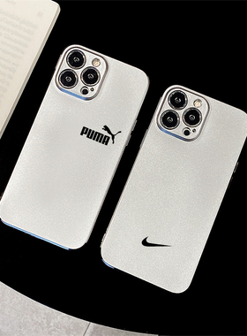 ins网红puma简约北面潮牌13苹果15pro max手机壳14新款11nike硅胶12乔丹aj高级感7p适用8plus防摔xs/xr保护套