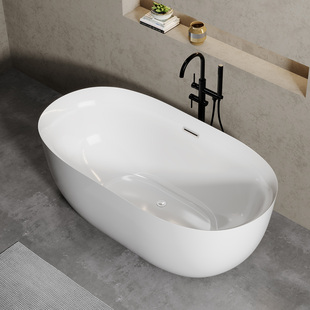 亚克力一体无缝独立式 浴缸浴盆厂家直营 家用酒店民宿美容院欧式