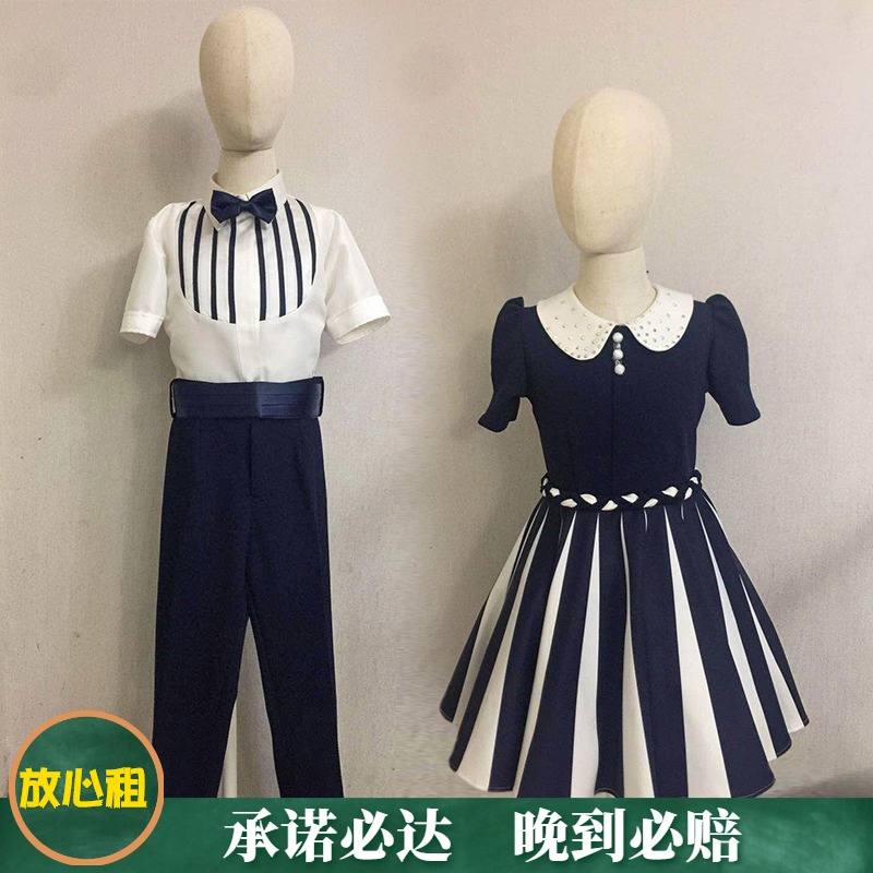 儿童合唱演出服出租 男童女童礼服幼儿园小学生钢琴表演服装租赁