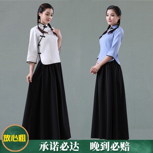 出租民国学生装五四青年长款女装校服班服毕业季写真拍照服装租赁