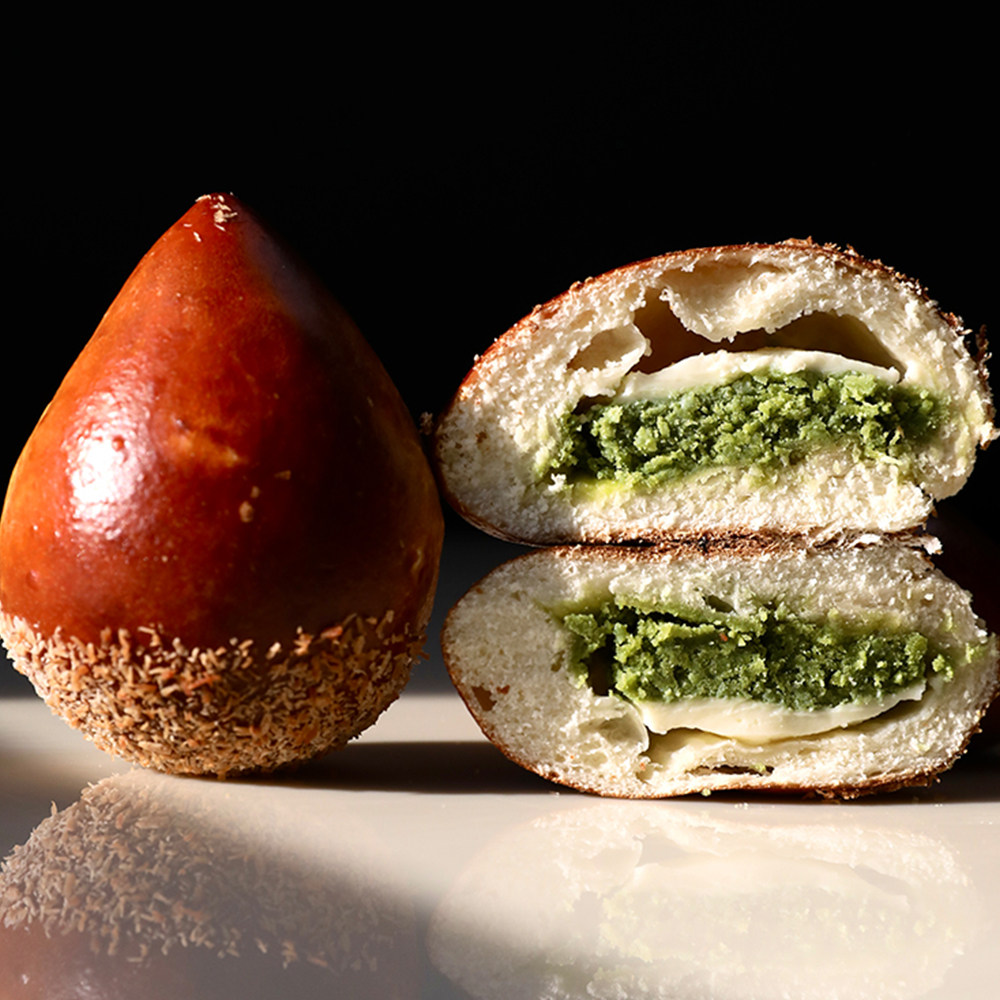 juicybakery抹茶芝士碱水包早餐营养代餐奶酪面包健康零食手工