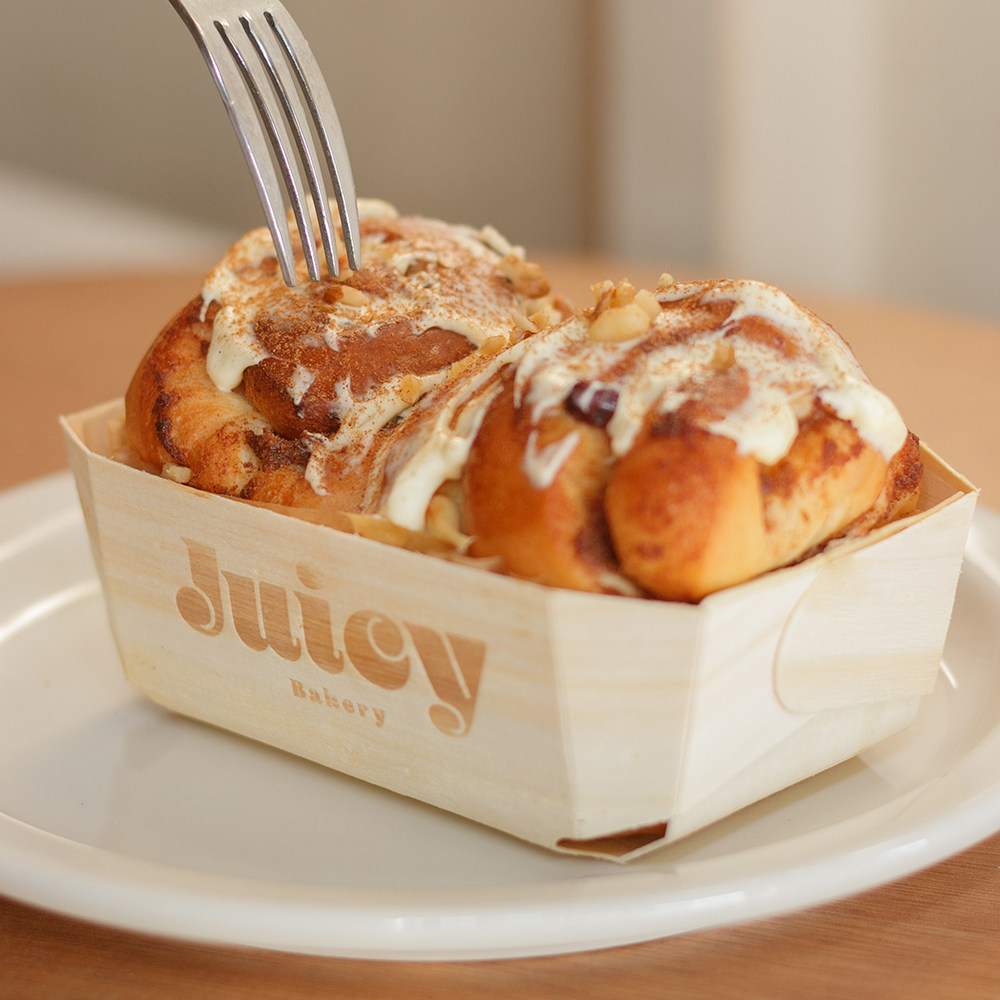 JuicyBakery肉桂盒早餐营养代餐面包健康零食,零食/坚果/特产,欧式面包,淘宝优惠券,粉丝福利购,淘宝优惠卷