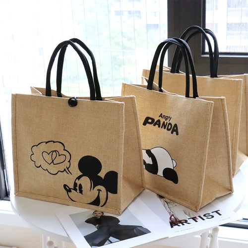 麻布手提袋大容量通勤外出托特包