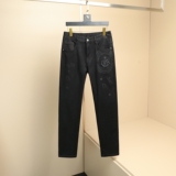 2025秋冬新款高品质修身弹力印花刺绣男士小直筒牛仔裤25558P130，男装牛仔裤，钱塘6018（原3088）