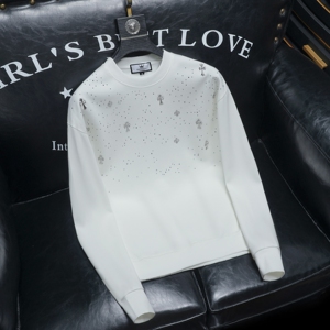 2025秋冬新款潮流休闲烫钻男士落肩长袖卫衣6606 P85,男装卫衣,钱塘6018（原3088）