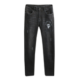 2025秋冬新款高品质修身弹力水洗刺绣男士小直筒牛仔裤25786P140，男装牛仔裤，钱塘6018（原3088）