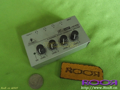原装百.灵.达 Be-hringer MICROAMP HA400 4路耳放 耳分 耳机放大