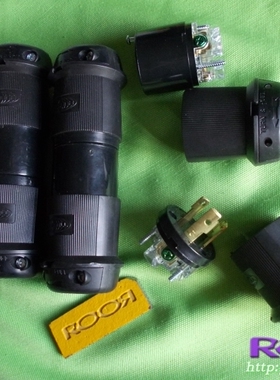 RooR 美国荷宝 胡贝尔 Hubbell HBL2623 30A 黑色接头