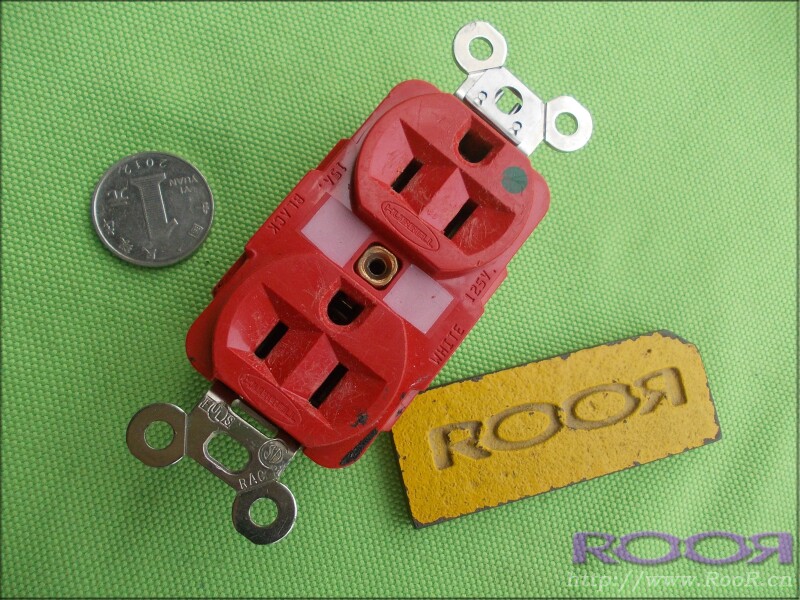 ※ RooR ※原装美国 荷宝 HUBBELL 全铜 白铜  音响高端插座