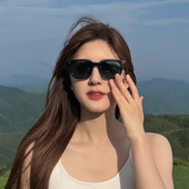 赵露思同款 小框防紫外线太阳镜女街拍显脸小开车遮阳墨镜可配近视