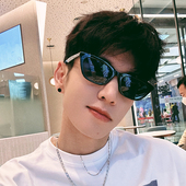 开车太阳镜2023新款 复古潮牌墨镜男士 痞帅防紫外线个性 女大脸显瘦