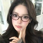 复古椭圆小框玳瑁色眼镜韩系女小脸文艺镜框秀气防蓝光镜可配度数