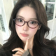 复古椭圆小框玳瑁色眼镜韩系女小脸文艺镜框秀气防蓝光镜可配度数