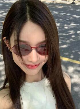 网红金属框墨镜防紫外线可折叠