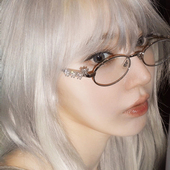 宫胁咲良同款 小框椭圆眼镜女小脸日系防蓝光镜高级感近视镜ins风