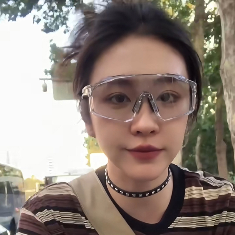 户外大框骑行运动防护眼镜日夜两用骑行变色防紫外线遮阳太阳镜潮
