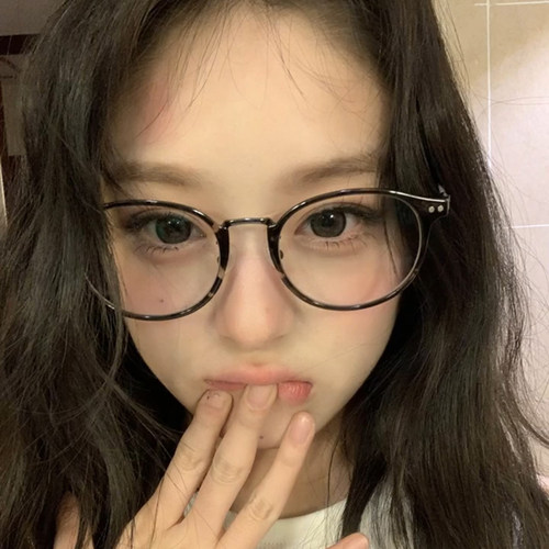 复古超轻玳瑁圆框眼镜女文艺素颜显脸小防蓝光镜超轻镜框可配度数