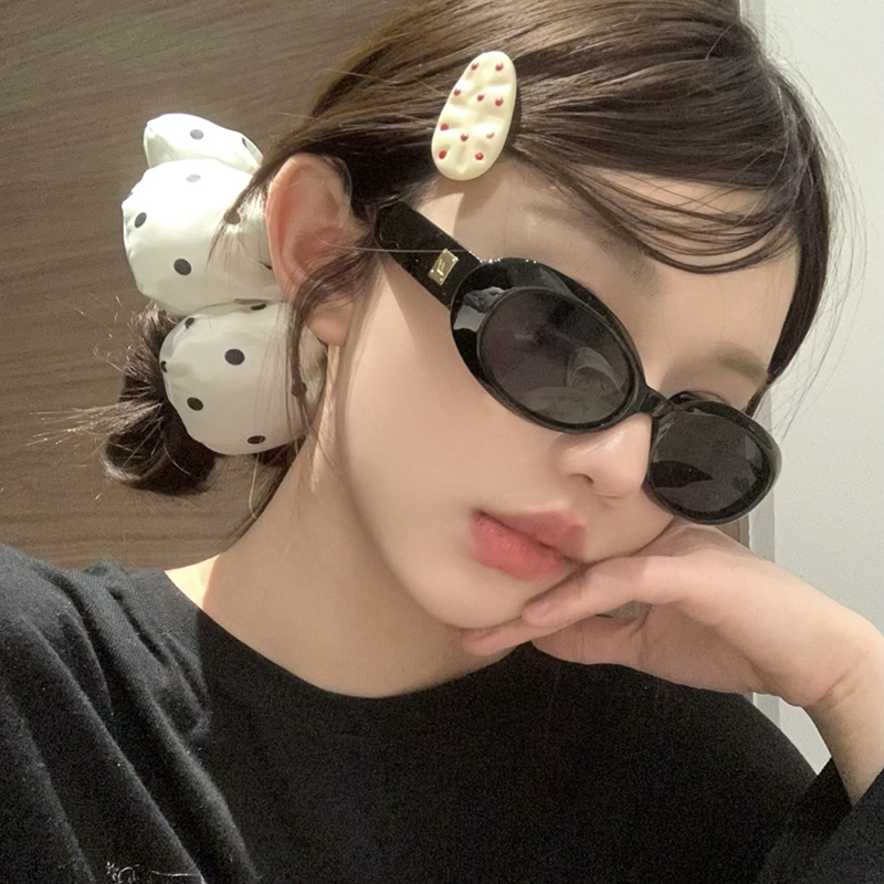 韩系椭圆复古太阳镜ins风女显脸小网红超轻夏季遮阳墨镜防紫外线
