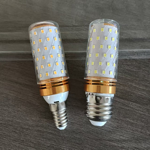 e14螺口led灯泡水晶吊灯节能灯泡e27超亮三色家用台灯球泡灯光源