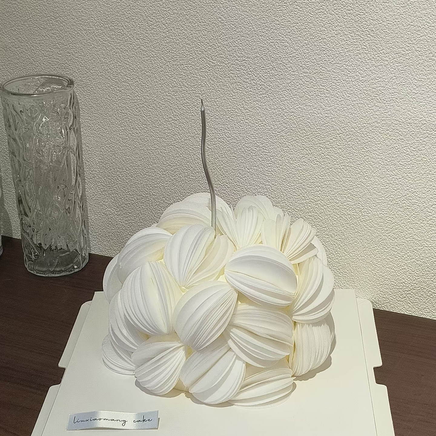 蝴蝶兰威化纸花球氛围感生日蛋糕女友女神妈妈上海北京成都杭州送