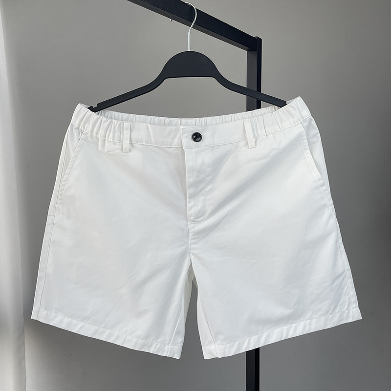 休闲西裤男三分裤 拉链系扣休闲裤青年3分裤 白色男裤子时尚简约,男装,短裤,淘宝优惠券,粉丝福利购,淘宝优惠卷