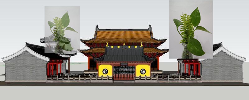 故宫紫禁城保和殿重檐歇山顶仙人走兽斗拱寺庙凉亭草图大师SU模型