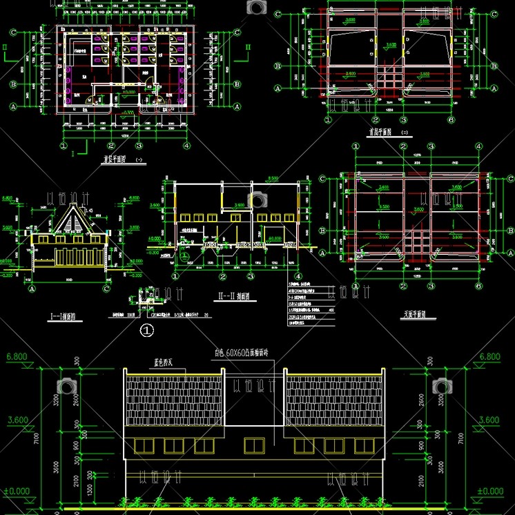 公共厕所设计图 公厕CAD图纸 厕所垃圾站图纸 原创设计素材库