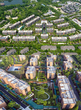 万科随园嘉树养老地产老年公寓住宅建筑景观规划SU模型sketchup