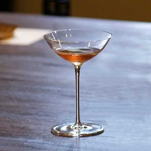 日式水晶玻璃马天尼阔口鸡尾酒杯