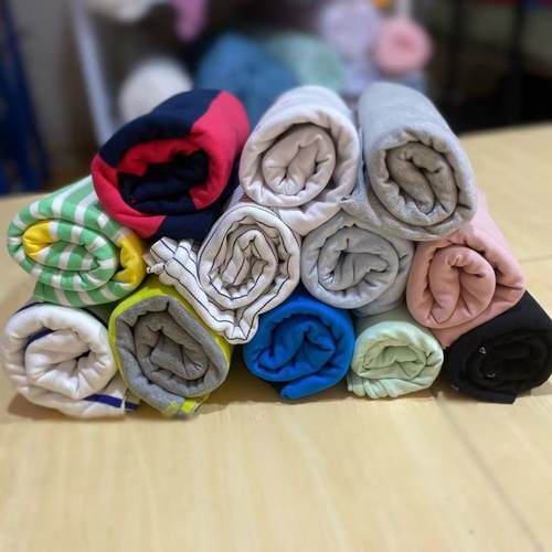 品牌余料纯棉夏季单面条纹纯色